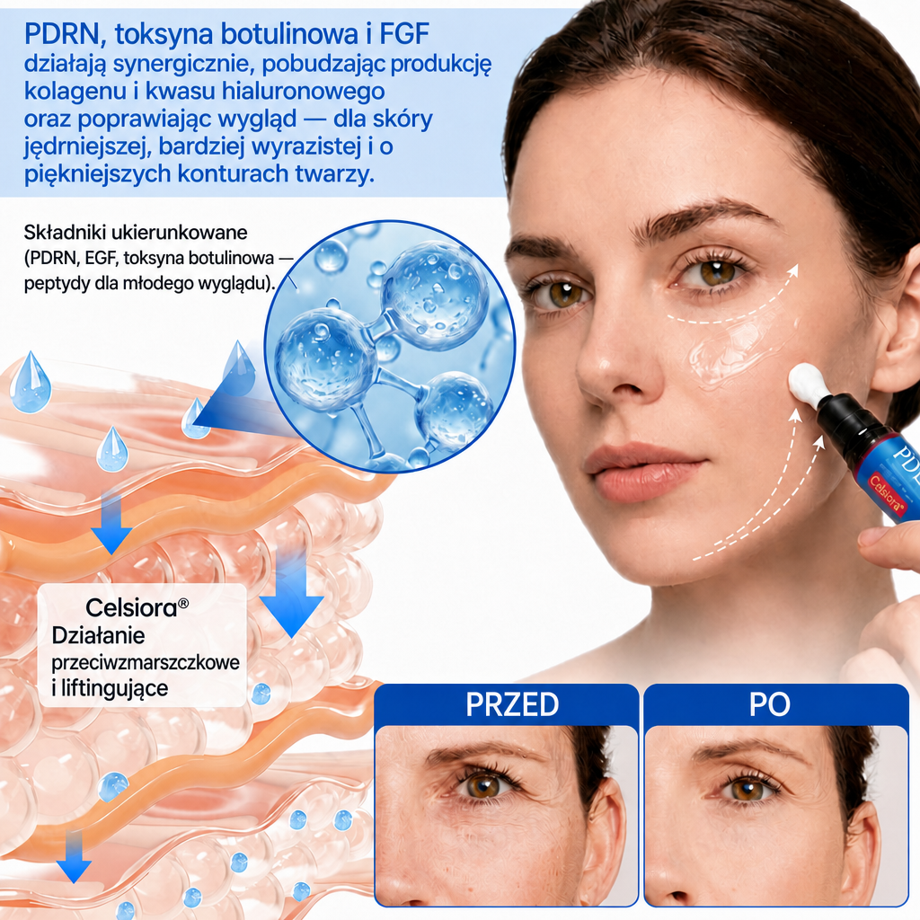 Celsiora® Botox & PDRN przeciw zmarszczkom – krem liftingujący i ujędrniający🧡🧡
