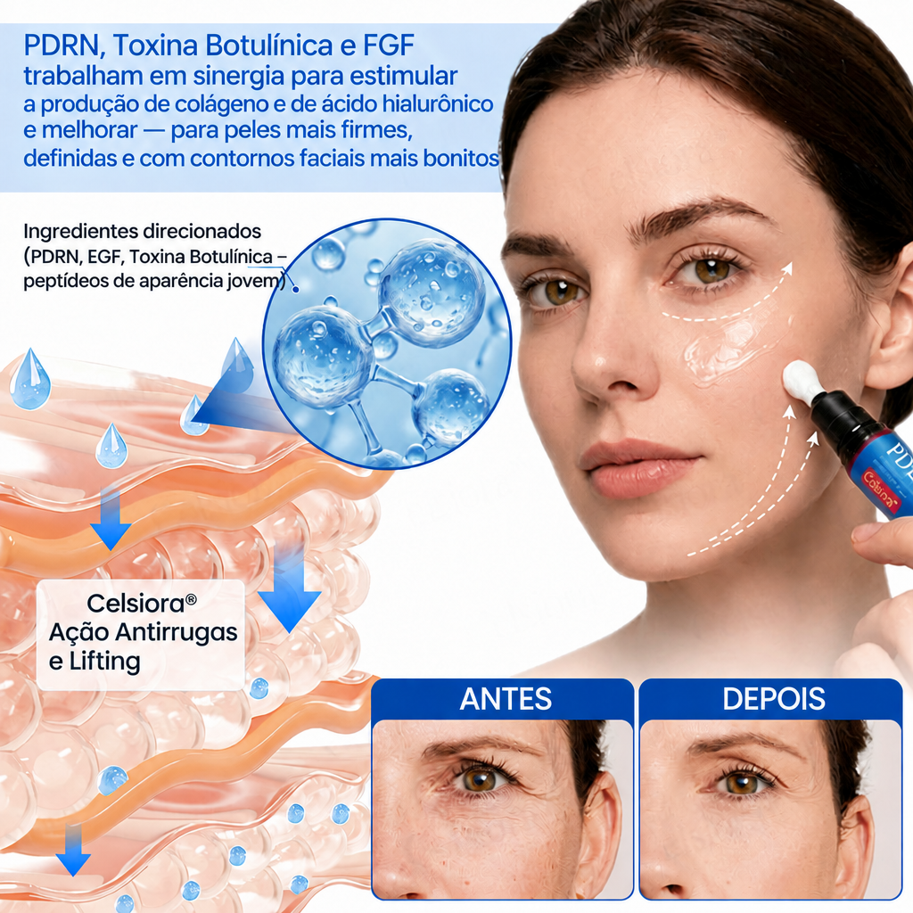 Celsiora® Botox & PDRN Shot Antirrugas – Creme de Lifting e Firmeza❤❤